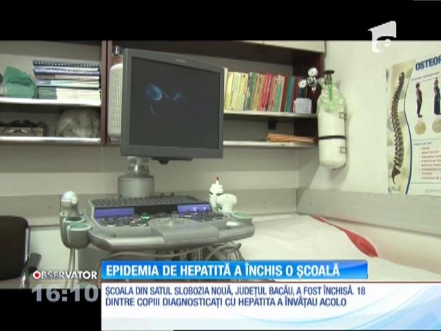 Şcoala din judeţul Bacău, unde 18 elevi au fost diagnosticaţi cu hepatita A, s-a &icirc;nchis