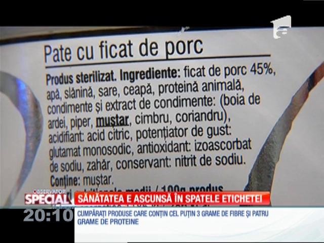SPECIAL! Sănătatea e ascunsă &icirc;n spatele etichetei
