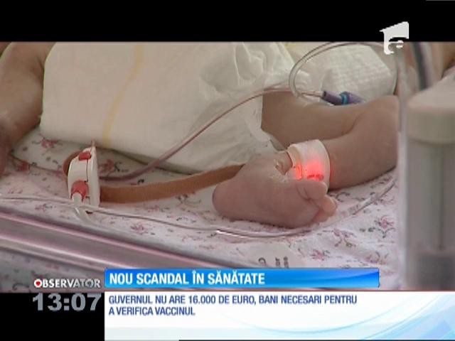 Guvernul nu are 16 mii de euro, bani necesari pentru a verifica vaccinul Hexacima