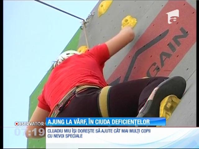 Școala de escaladă pentru copiii nevăzători