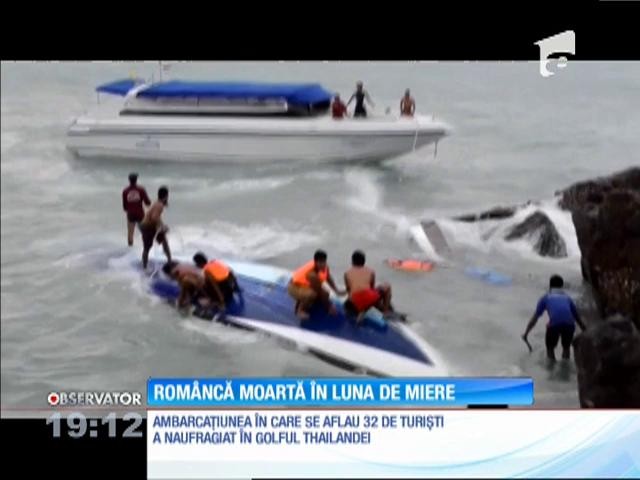 Thailanda: O t&acirc;nără rom&acirc;ncă a murit &icirc;n luna de miere