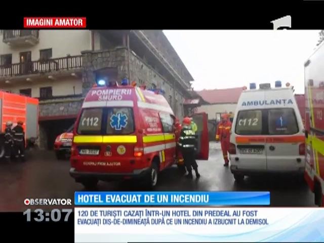 Incendiu &icirc;ntr-un hotel din stațiunea Predeal
