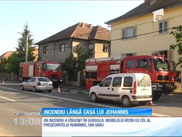 Incendiu l&acirc;ngă casa președintelui Klaus Iohannis