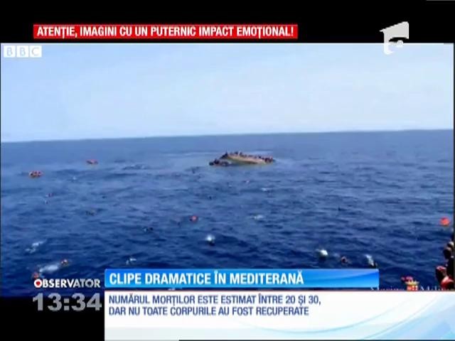 O barcă cu 500 de imigranți s-a răsturnat &icirc;n Marea Mediterană