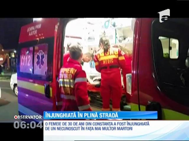 O femeie de 30 de ani din Constanța a fost &icirc;njunghiată &icirc;n plină stradă