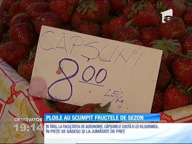 Căpşunele şi cireşele rom&acirc;neşti se v&acirc;nd la preţuri exotice