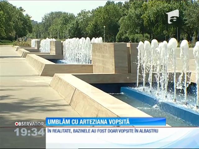 Umblăm cu arteziana vopsită