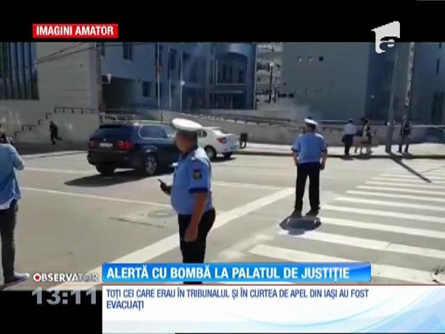 Alertă cu bombă la Palatul de justiţie din Iaşi