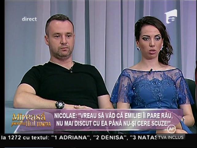 Mirele Nicolae: "Nu mai discut cu Emilia până nu-şi cere scuze!"