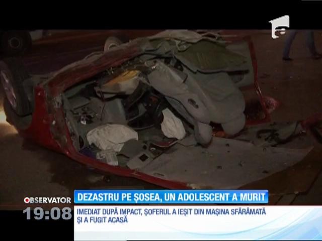 Imagini şocante au fost surprinse la Constanţa! O maşină s-a rupt &icirc;n două &icirc;ntr-un impact cu un alt autoturism