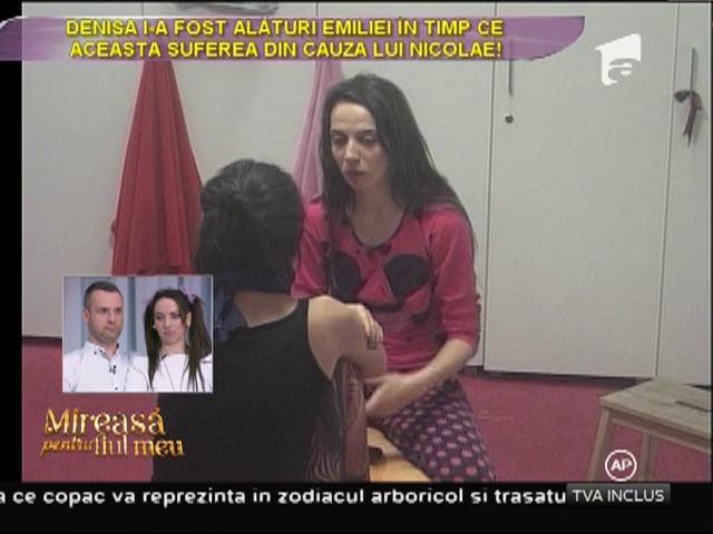 Observ&acirc;nd suferinţa Emilie, Denisa i-a sărit &icirc;n ajutor!