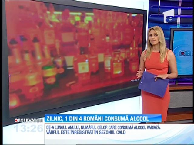 Zilnic, unul din patru rom&acirc;ni consumă alcool
