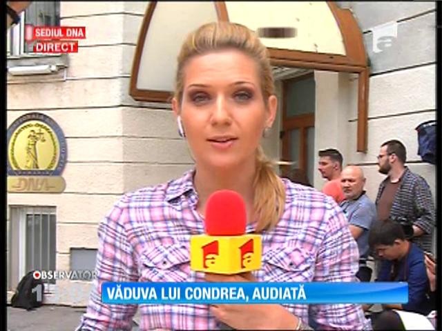 Uliana Ochinciuc, văduva lui Dan Condrea, este audiată de procurori