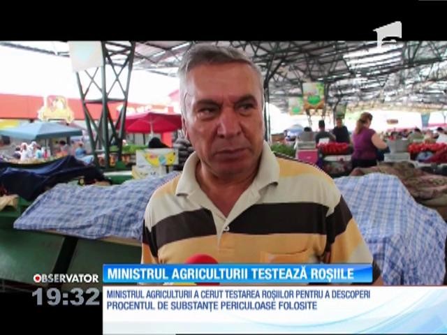 Roşiile de pe piaţă sunt stropite cu substanţe extrem de dăunătoare