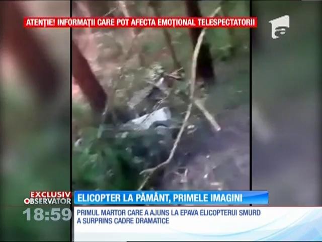 Elicopterul SMURD prăbuşit &icirc;n Republica Moldova, primele imagini