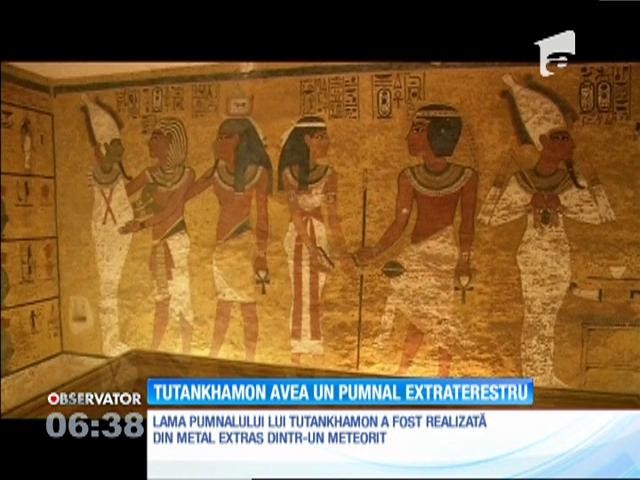 Pumnalul găsit &icirc;n morm&acirc;ntul faraonului Tutankhamon, realizat din metal de origine extraterestră