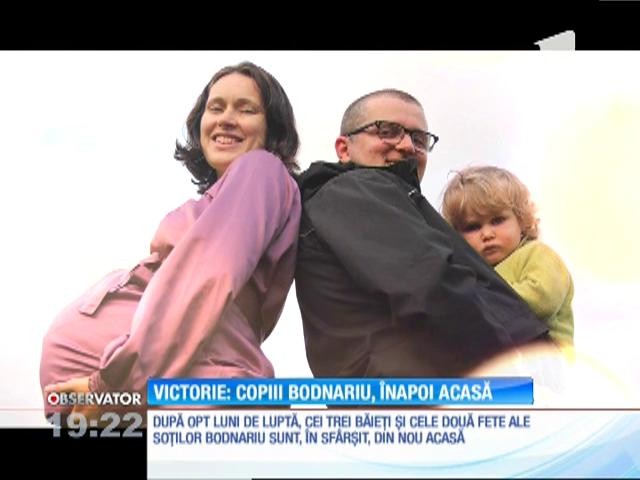 Copiii familiei Bodnariu, &icirc;napoi acasă