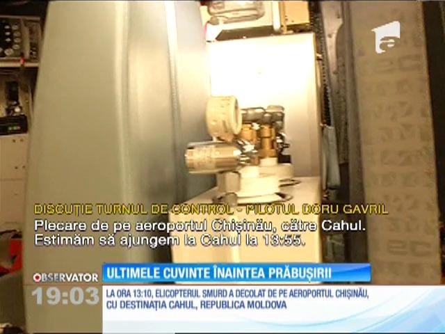 Ultimele cuvinte &icirc;naintea prăbuşirii elicpoterului SMURD