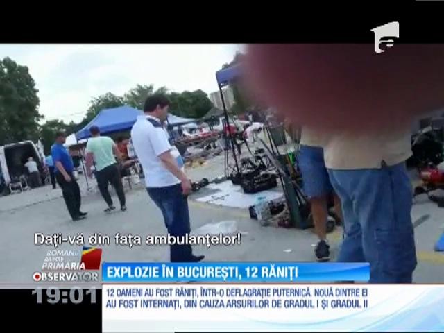 O deflagraţie puternică a răsunat &icirc;n Capitală! 12 oameni au fost răniţi, după ce mai multe butelii ţinute &icirc;n soare au explodat