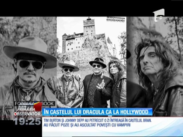 Johnny Depp şi Tim Burton s-au &icirc;nt&acirc;lnit la Castelul Bran