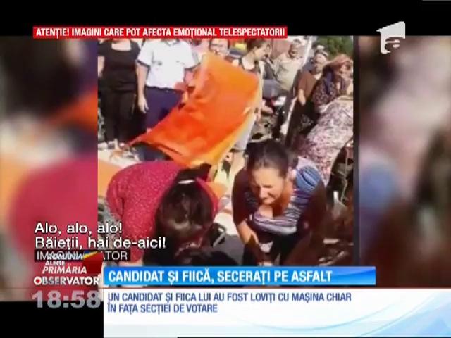 Un candidat din Giurgiu şi fiica lui, spulberaţi de o maşină chiar &icirc;n faţa secţiei de votare