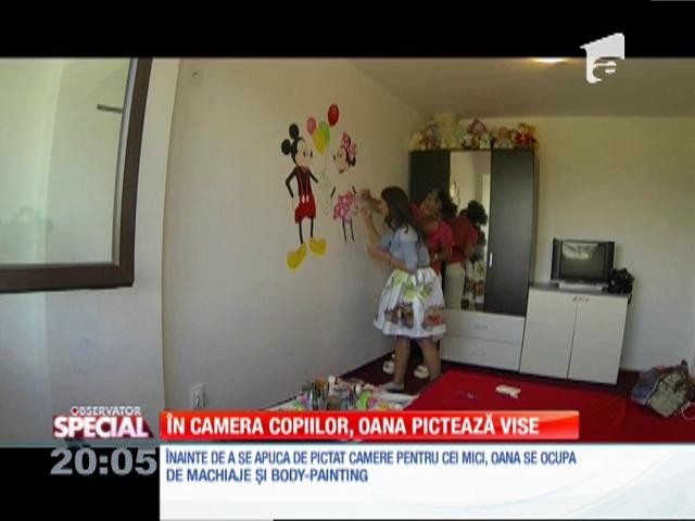 Special! &Icirc;n camera copiilor, Oana Anca Ursu pictează vise