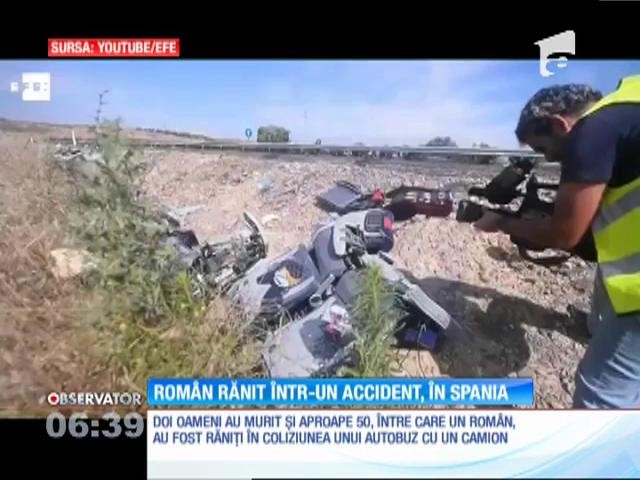 Un rom&acirc;n a fost fost rănit pe o autostradă din Spania, &icirc;ntr-un grav accident rutier