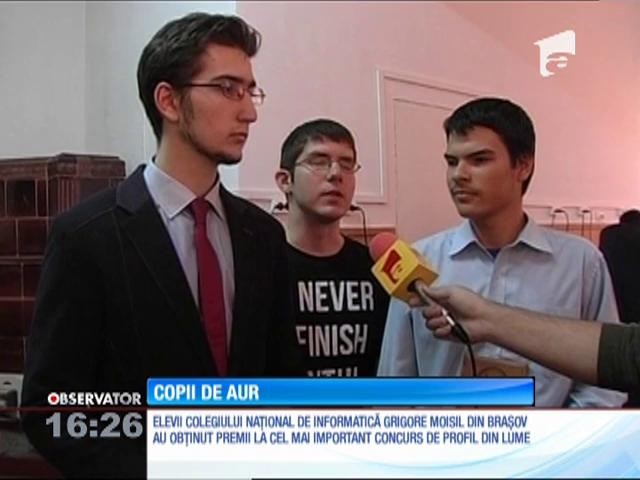 Elevii de aur de la Colegiului Naţional de Informatică Grigore Moisil din Braşov