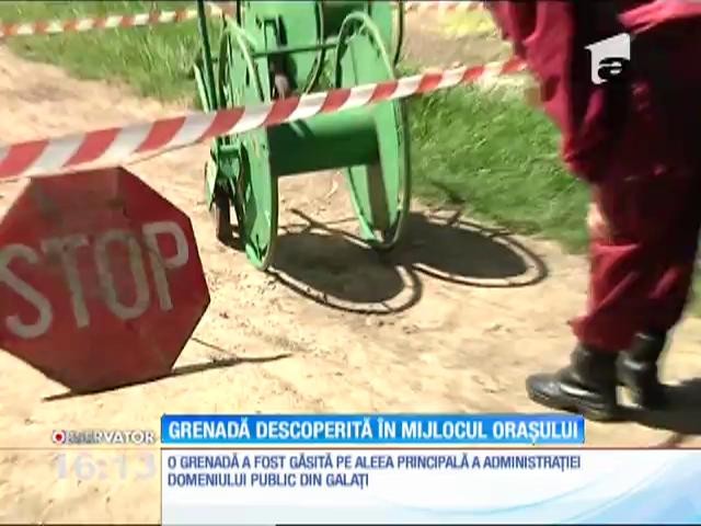 Grenadă descoperită &icirc;n mijlocul orașului