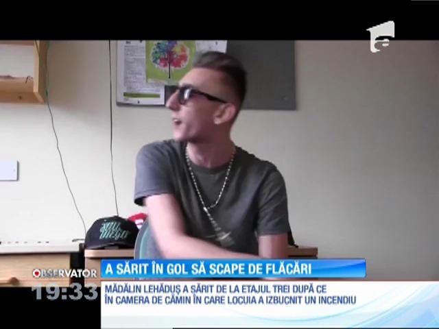 A sărit &icirc;n gol după ce un incendiu a izbucnit &icirc;n camera de cămin. Trei săptăm&acirc;ni a stat &icirc;n comă