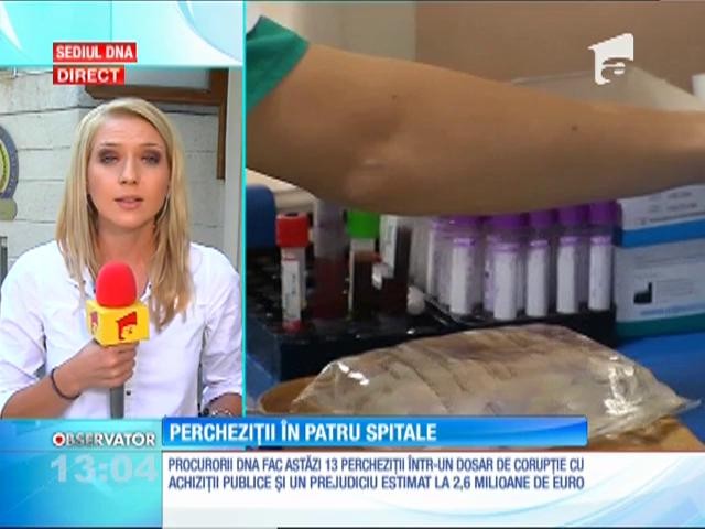Percheziţii &icirc;n patru spitale din Capitală. Procurorii caută probe &icirc;ntr-un dosar de achiziţii publice