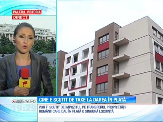 Cine vrea să scape de datorii prin legea dării &icirc;n plată nu va fi impozitat