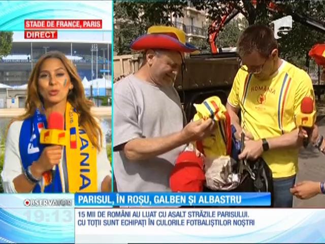 Parisul, &icirc;n roşu, galben şi albastru!