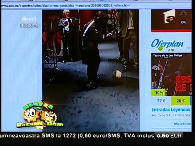 Smiley News: Maradona dă "urechi" unei fete