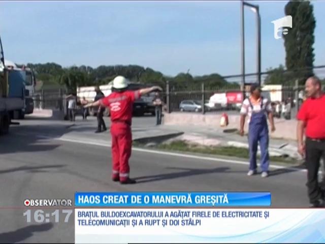 Dorel lovește și &icirc;n R&acirc;mnicu V&acirc;lcea. Haos creat de o manevră greșită