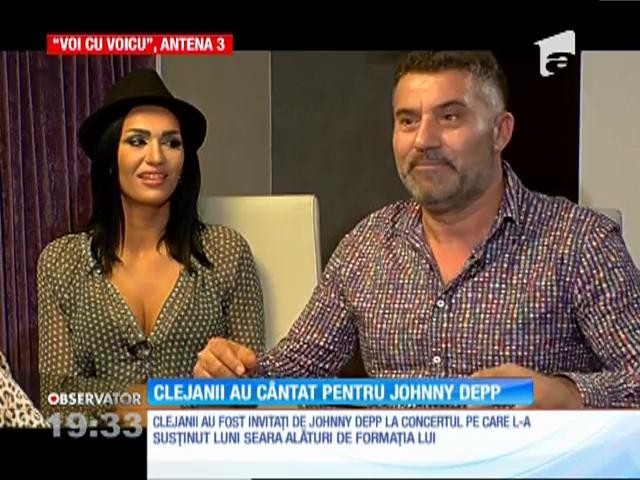 Clejanii au c&acirc;ntat pentru Johnny Depp