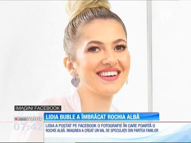 Lidia Buble a &icirc;mbrăcat rochia albă!
