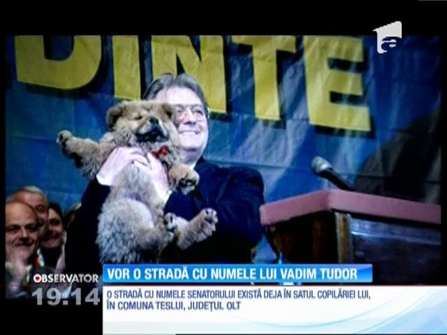 Vor o stradă cu numele lui Vadim Tudor