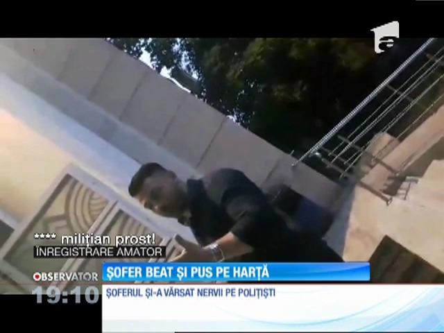 Şofer beat şi pus pe scandal