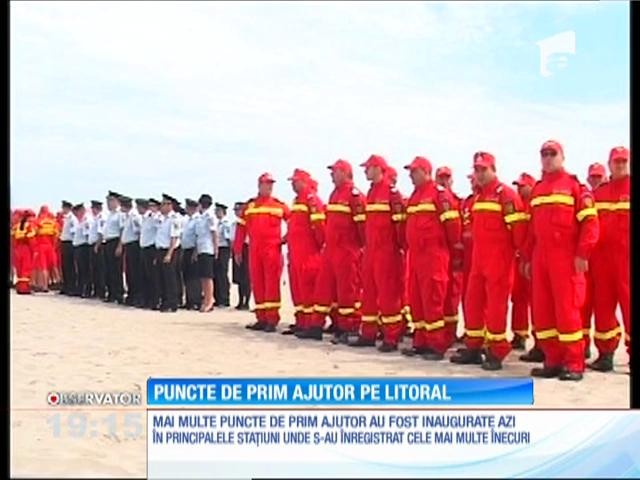 Mai multe puncte de prim-ajutor, inaugurate &icirc;n Mamaia, Eforie Nord, Costineşti şi Neptun