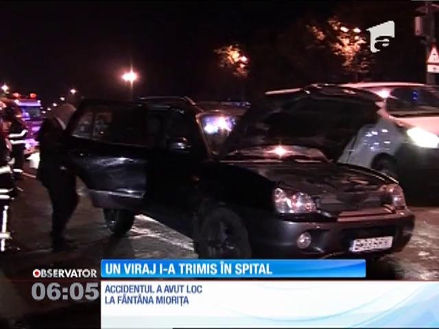 Accident violent pe o stradă din Bucureşti