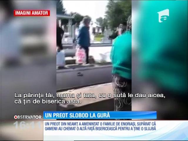 Un preot s-a certat ca la uşa cortului cu o familie de enoriaşi, &icirc;ntr-un cimitir din Neamţ