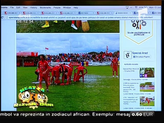 Smiley News: Jucătorii de la UTA Arad dau cu mopul pe stadion