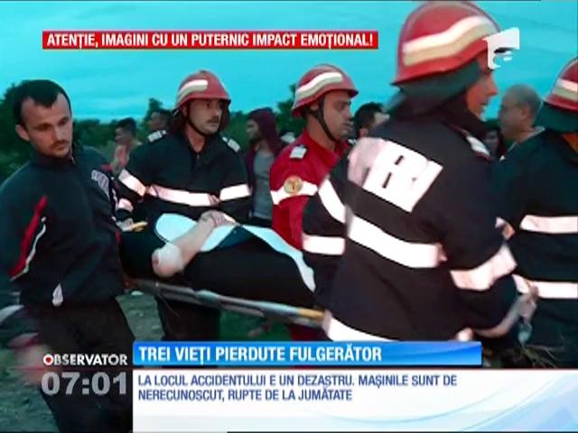 Trei oameni au murit &icirc;ntr-un accident cumplit pe o şosea din judeţul Constanţa