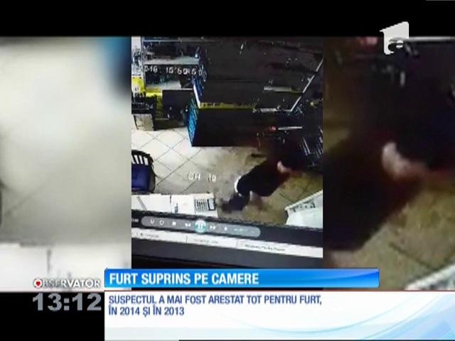 Un t&acirc;n&acirc;r din Bacău este căutat de polițiști, după ce a furat de trei ori din magazine