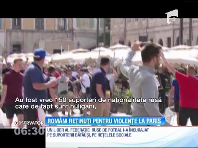 Rom&acirc;ni reținuți pentru violențe la Paris