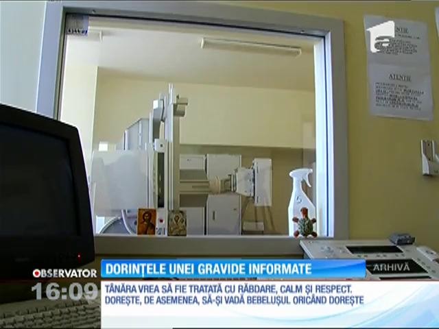 O t&acirc;nără gravidă le-a trimis medicilor de la la Spitalul Judeţean din Focşani o listă cu dorinţele pe care le are la naştere