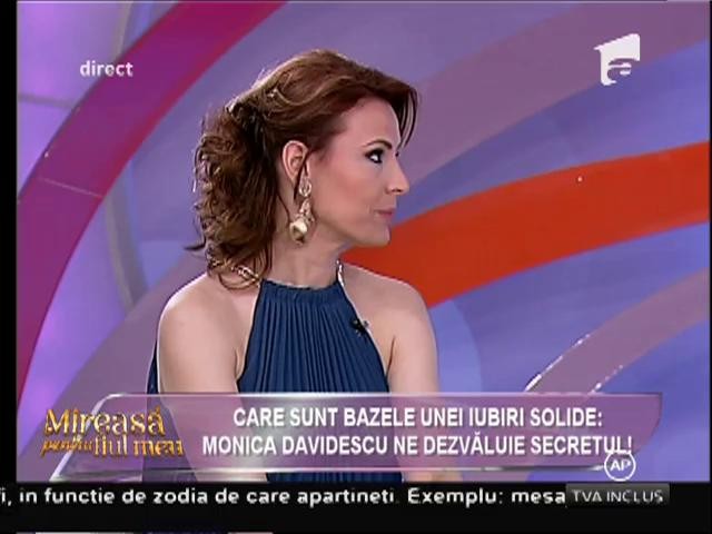 Monica Davidescu ne dezvăluie secretul unei iubiri solide!