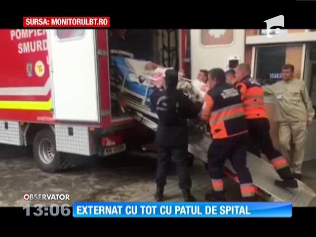 Un bătr&acirc;n din Botoşani a fost externat cu tot cu patul de spital