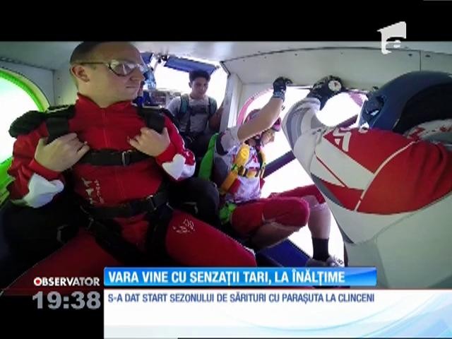 Sonia Simionov a sărit cu paraşuta de la 4.000 de metri &icirc;nălţime